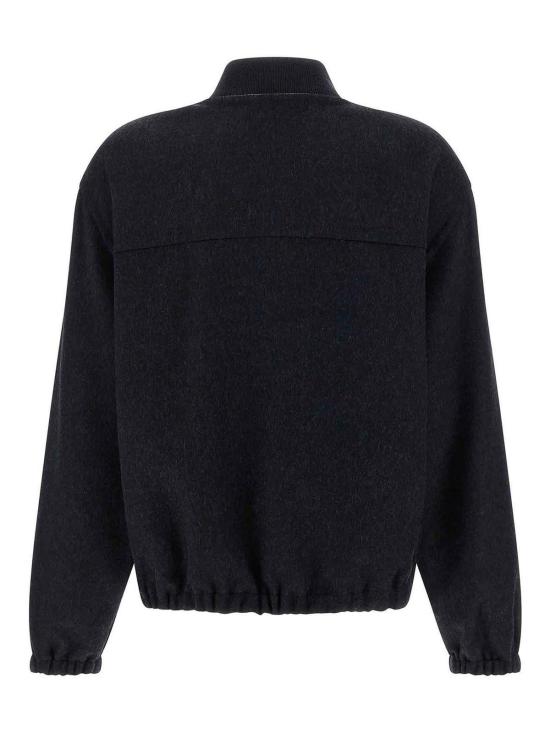  브루넬로 쿠치넬리 봄버 자켓 MD565HZ916C6412 Blue - BRUNELLO CUCINELLI