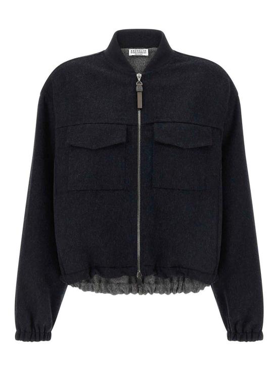  브루넬로 쿠치넬리 봄버 자켓 MD565HZ916C6412 Blue