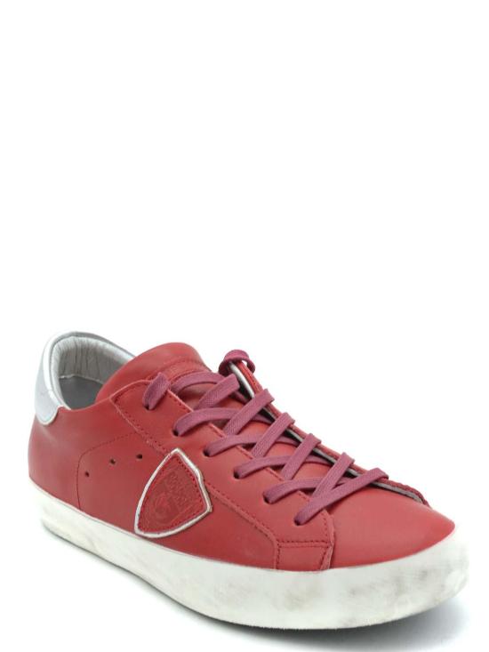  필립모델 스니커즈 CLLDV038PARISVEAUROUGEARGENT Red - PHILIPPE MODEL
