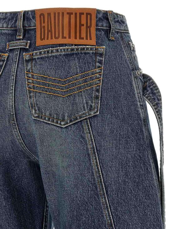  장 폴 고티에 스트레이트 팬츠 2503WTR009D02457 Light Blue - JEAN PAUL GAULTIER