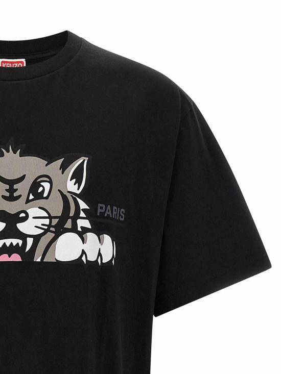  겐조 반팔 티셔츠 FF65TS4514SG99J Black - KENZO