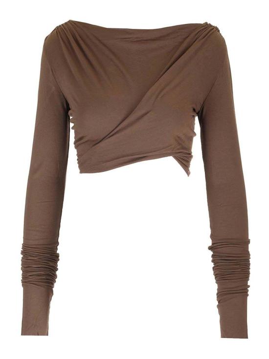  릭 오웬스 민소매 티셔츠 LI02D5204RV184 Brown