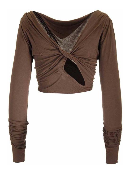  릭 오웬스 민소매 티셔츠 LI02D5204RV184 Brown - RICK OWENS