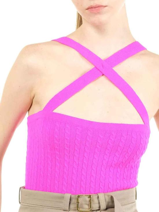  파투 민소매 티셔츠 KN1258041453B Pink - PATOU