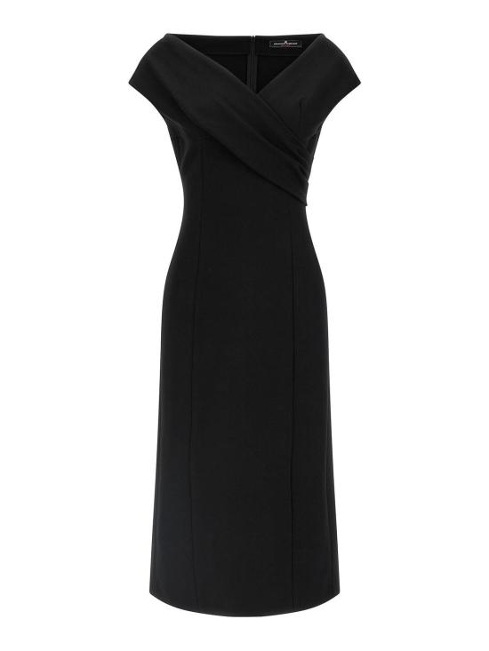 25FW 에르마노 설비노 미디 스커트 D472Q763EWP95708 Black