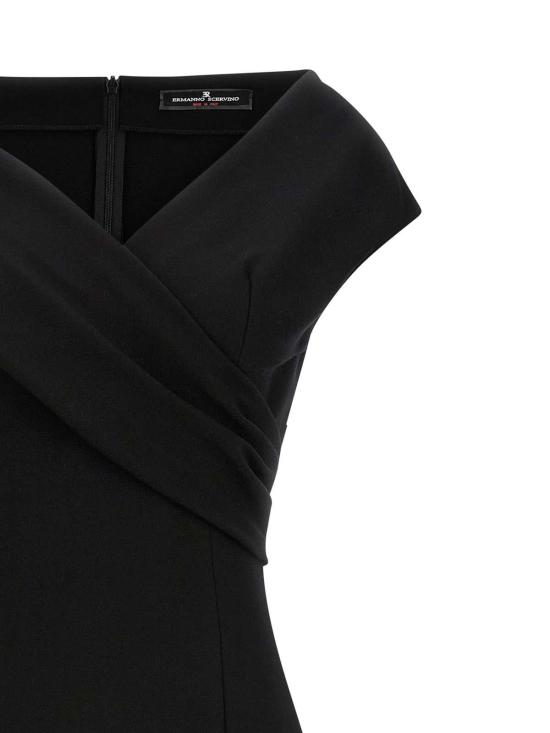 25FW 에르마노 설비노 미디 스커트 D472Q763EWP95708 Black - ERMANNO SCERVINO