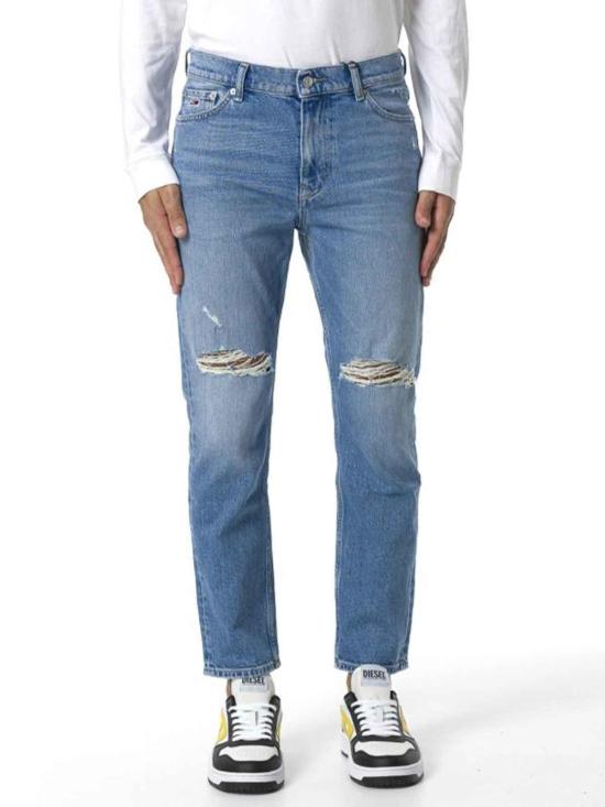  타미힐피거 스트레이트 팬츠 DM0DM201801AA Medium Wash - TOMMY HILFIGER
