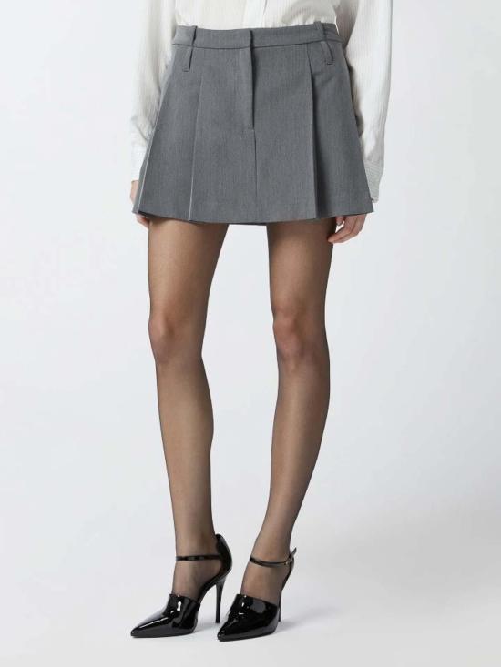  핑코 숏 스커트 104173A24V Grey - PINKO