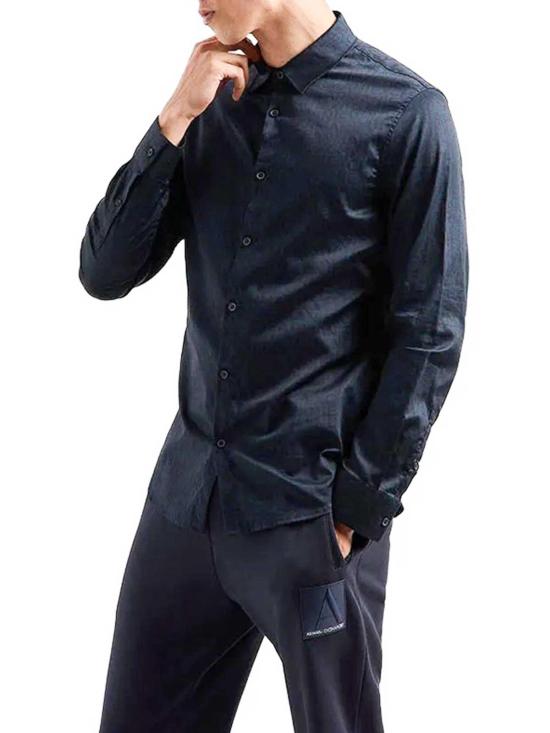  알마니 긴팔 셔츠 6DZC45ZNZRZ75AS Dark Blue - ARMANI