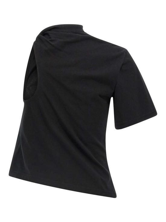 25FW 쿠레쥬 반팔 티셔츠 325JTS209JS02339999 Black - COURREGES