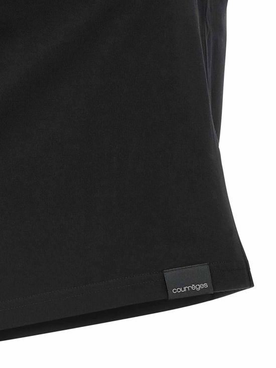 25FW 쿠레쥬 반팔 티셔츠 325JTS209JS02339999 Black - COURREGES