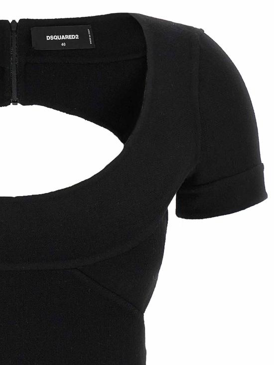  디스퀘어드2 미디 스커트 S75CV0934S41343900 Black - DSQUARED2