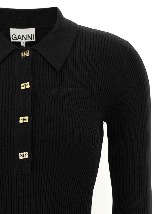  가니 미디 원피스 K2523099 Black - GANNI