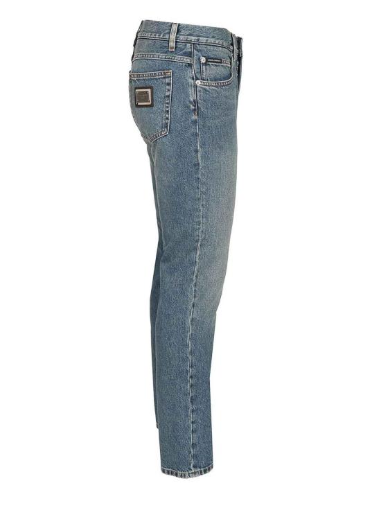 25FW 돌체앤가바나 스트레이트 팬츠 GYJCCDG8NR9S9001 Blue - DOLCE & GABBANA