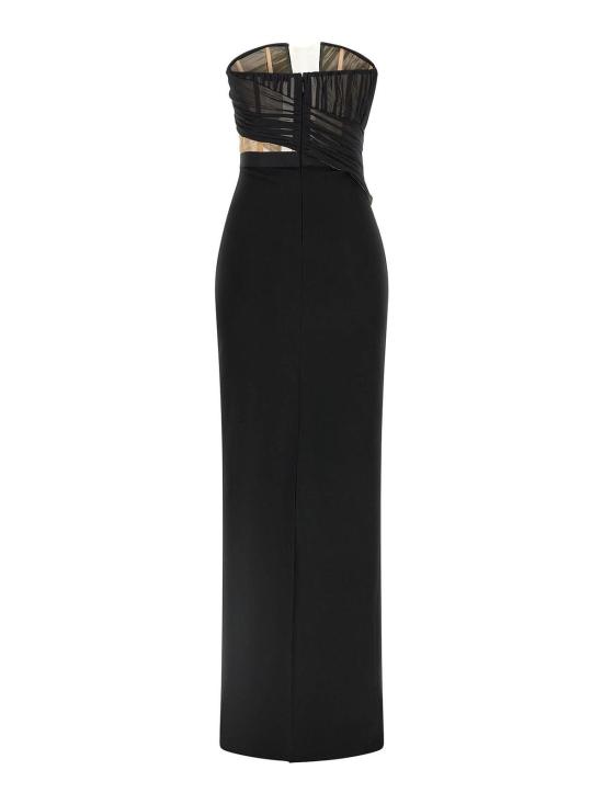 25FW 넨시 도자카 롱 스커트 NDDR2673501100BLACK Black - NENSI DOJAKA