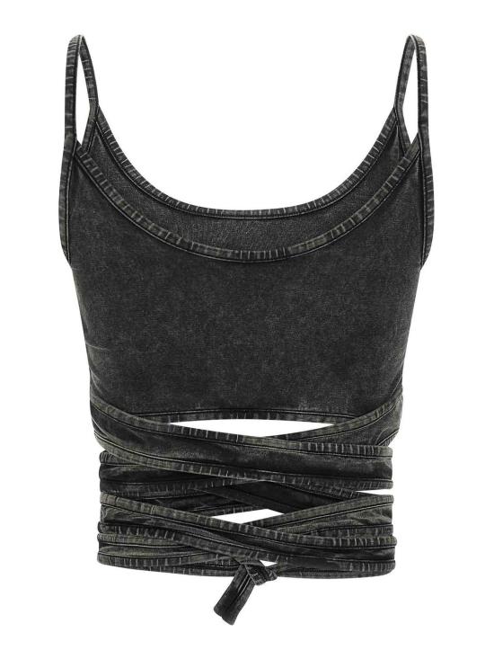  디젤 민소매 티셔츠 A195210KIBY02A Black - DIESEL