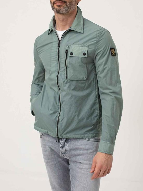  벨스타프 자켓 RAILOVERSHIRTSTEELGREEN Green - BELSTAFF