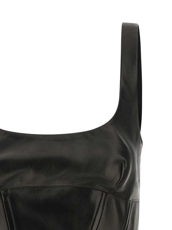 25FW 에르마노 설비노 민소매 티셔츠 D472L734GKH95708 BLACK - ERMANNO SCERVINO