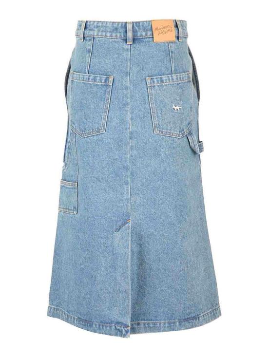 24FW 메종키츠네 미디 스커트 MW01509WW5023P413 Blue - MAISON KITSUNE
