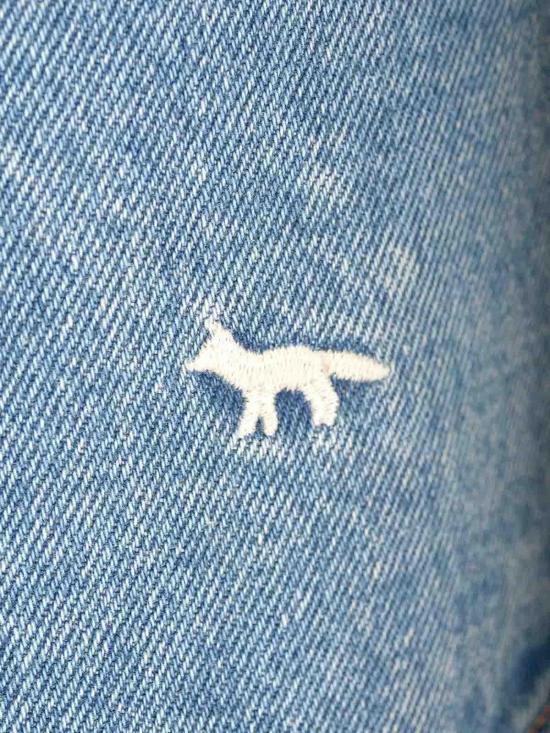 24FW 메종키츠네 미디 스커트 MW01509WW5023P413 Blue - MAISON KITSUNE