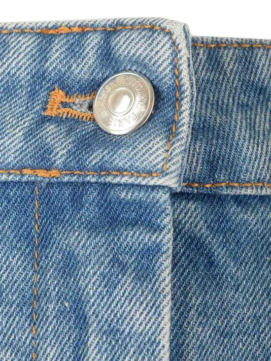 24FW 메종키츠네 미디 스커트 MW01509WW5023P413 Blue - MAISON KITSUNE