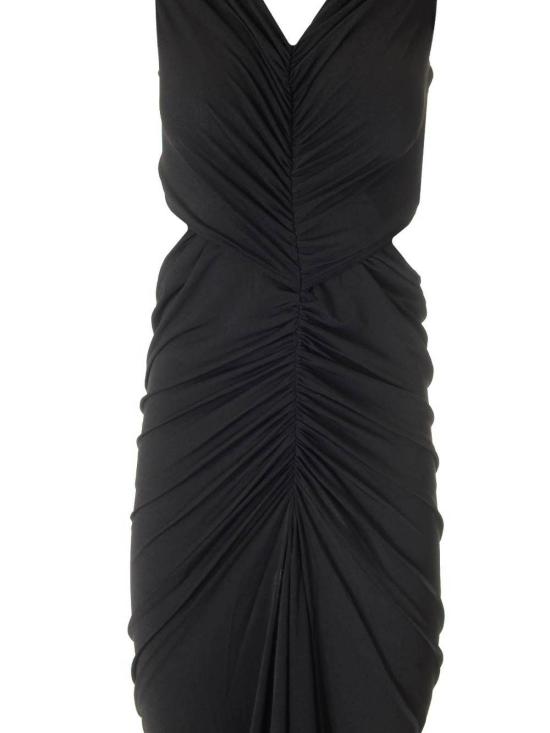  릭 오웬스 롱 원피스 LI02D5500CVI09 Black - RICK OWENS