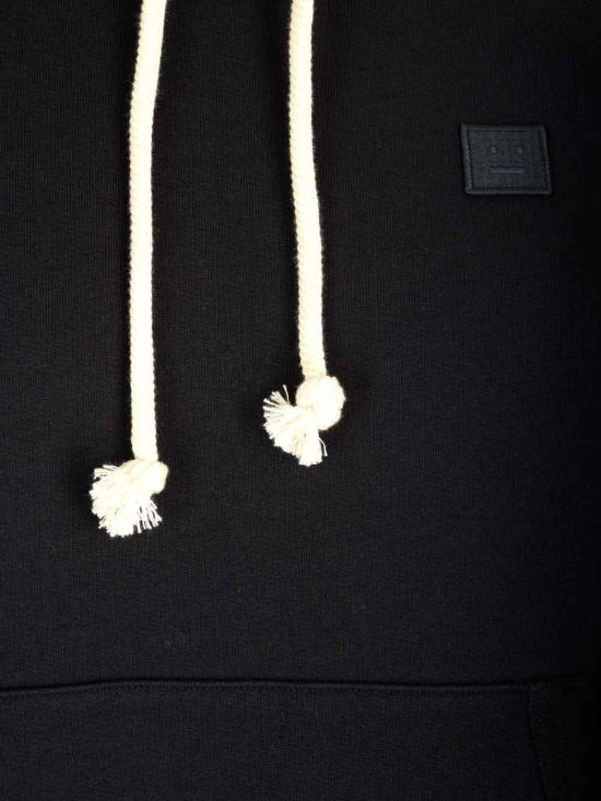 24FW 아크네 스튜디오 후드 티셔츠 CI0141900BLACK Black - ACNE STUDIOS