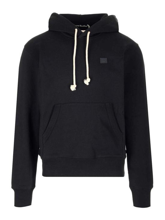 24FW 아크네 스튜디오 후드 티셔츠 CI0141900BLACK Black