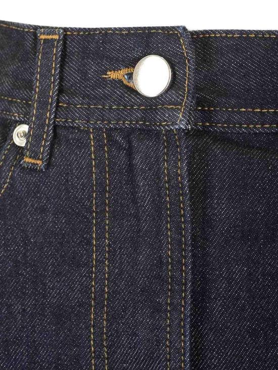 25FW 루루 스튜디오 미디 스커트 RONARAWWASH Blue - LOULOU STUDIO