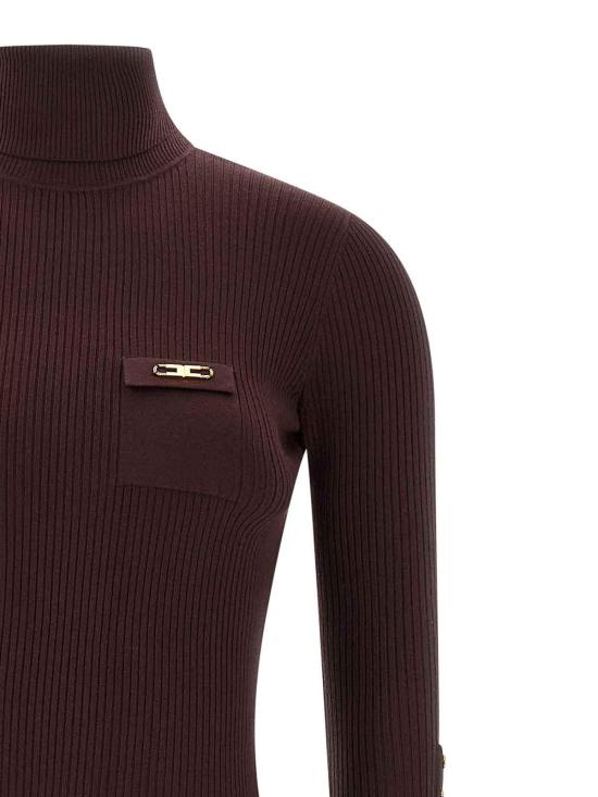 25FW 엘리자베타프랜치 미디 스커트 AM23B56E2EA4 Dark Red - ELISABETTA FRANCHI