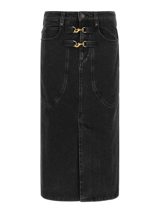  이자벨마랑 미디 스커트 JU0410FAC3H03I02FK Black