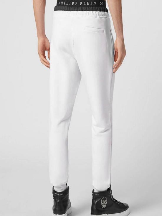  필립 플레인 트레이닝/조거 팬츠 SACCMJT2073PTE003N White - PHILIPP PLEIN