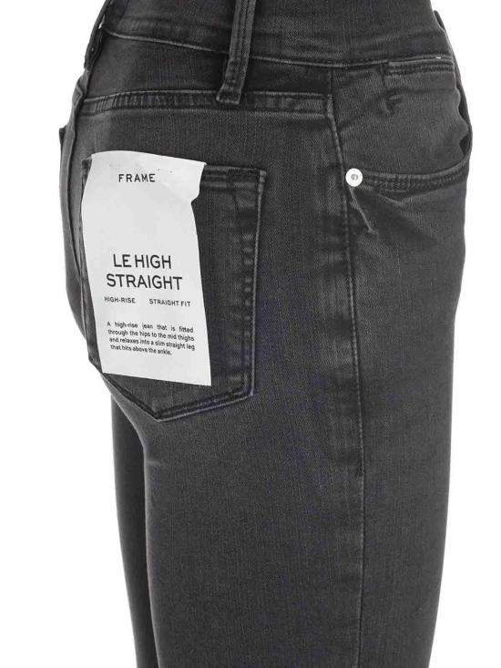  프레임 스트레이트 팬츠 LHST208FMARDEL Black - FRAME