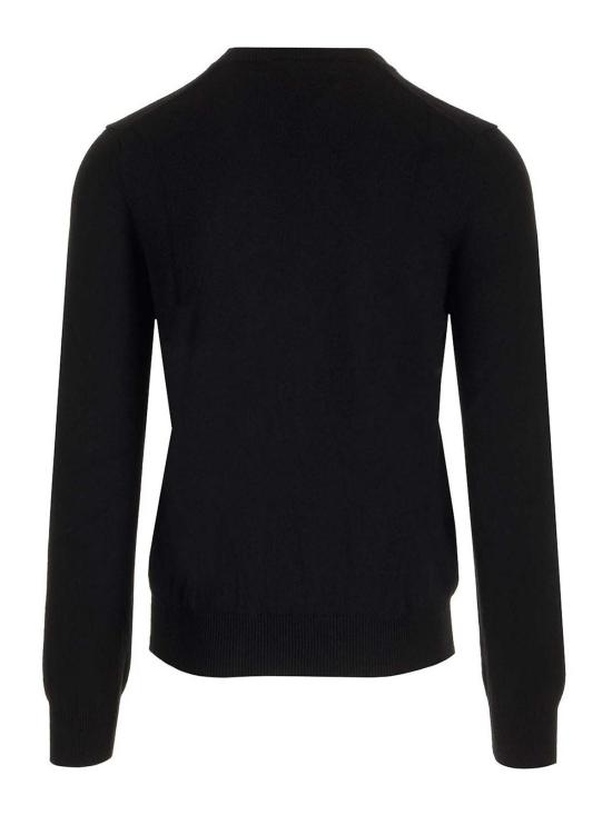  꼼데가르송 플레이 레드 하트 브이넥 스웨터 AXN002051ABLACK Black - COMME DES GARCONS