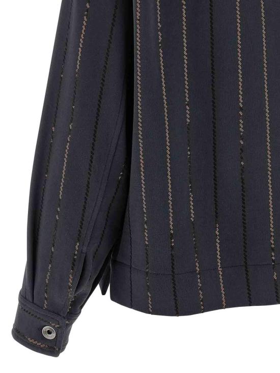  브루넬로 쿠치넬리 터틀넥 MN05NSO806C7186 Blue - BRUNELLO CUCINELLI