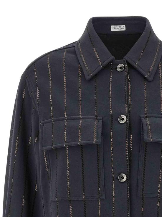  브루넬로 쿠치넬리 터틀넥 MN05NSO806C7186 Blue - BRUNELLO CUCINELLI