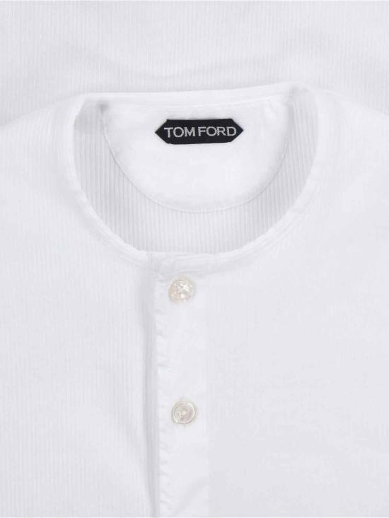 25FW 톰포드 긴팔 티셔츠 JHL019 JMC067 AW002 White - TOMFORD