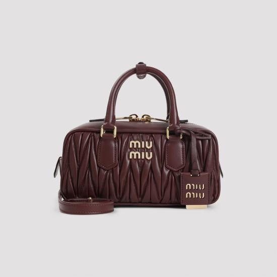 26FW 미우미우 아르카디 마테라쎄 나파 레더 백 5BB142VOONAN88 F0007 RED - MIU MIU