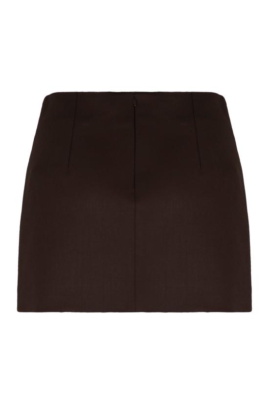 25FW 파로쉬 숏 스커트 D630449LILIUXY25086 brown - PAROSH