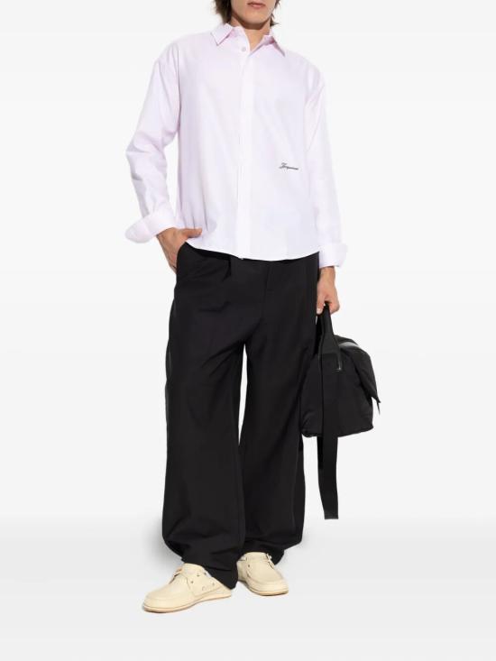 25FW 자크뮈스 긴팔 셔츠 SHM00541AW00539 410 PINK PURPLE - JACQUEMUS