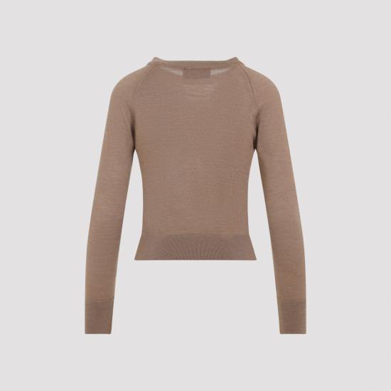 25FW 시몬로샤 스웨터 KMK22B0647 CHESTNUT BROWN - SIMONE ROCHA