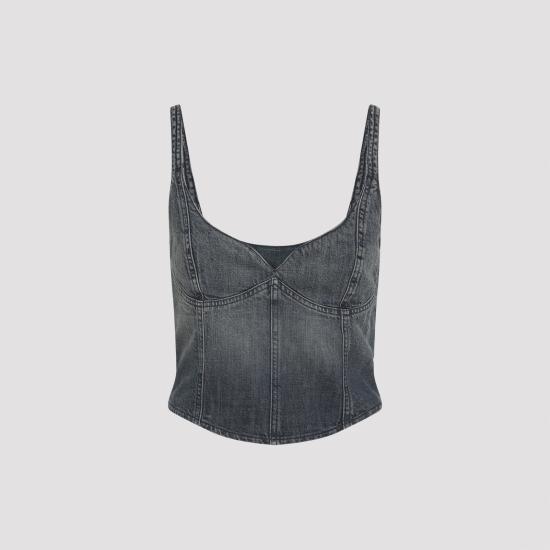 25FW 발렌시아가 민소매 티셔츠 849811TTW76 3394 BLACK - BALENCIAGA