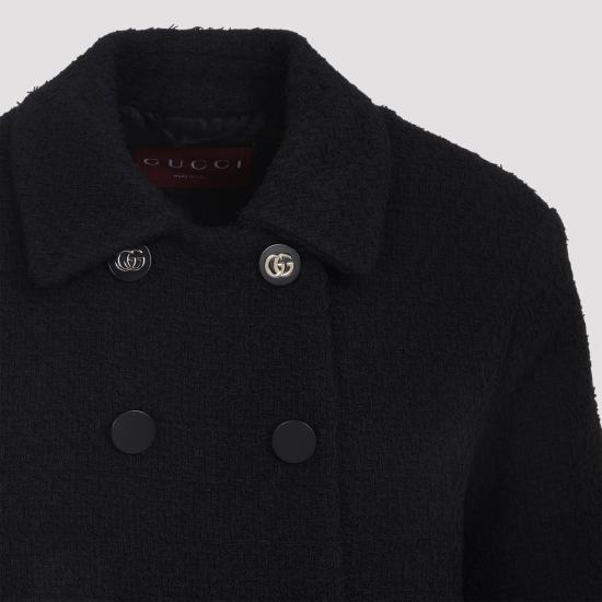 26SS 구찌 울 부클레 재킷 823781Z7AU9 1000 BLACK - GUCCI