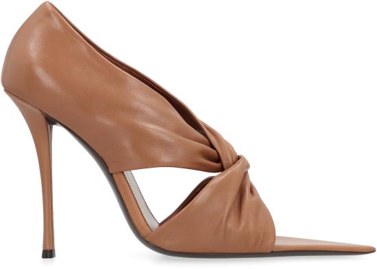 25FW 생로랑 힐/펌프스 827668AADF02526 brown - SAINT LAURENT