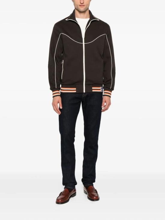 25FW 골든구스 니트 트랙수트 집업 자켓 GUP02335P00214955259 brown - GOLDEN GOOSE