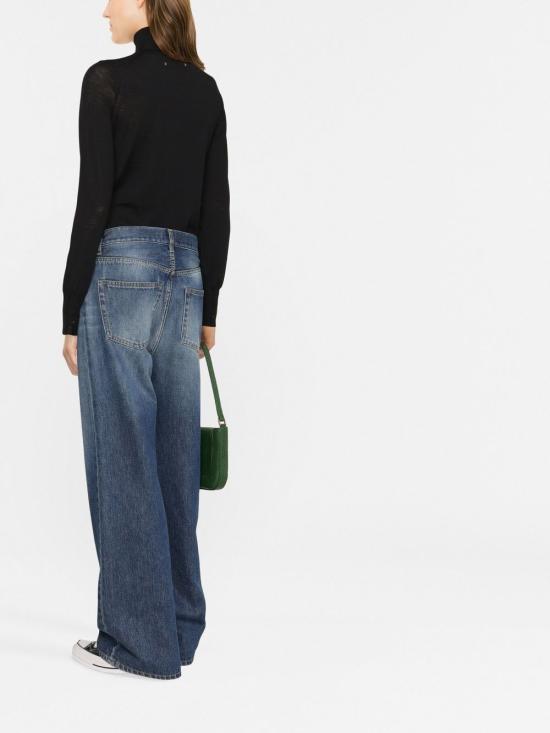  골든구스 울 터틀넥 스웨터 GWP00953P00066590100 black - GOLDEN GOOSE