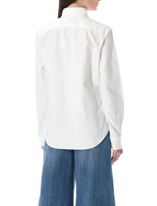  폴로 랄프로렌 슬림 핏 스트라이프 옥스포드 셔츠  211891377003 White - POLO RALPH LAUREN