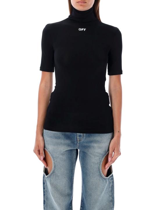 25FW 오프화이트 반팔 티셔츠 OWAD137C99JER002 1001 BLACK