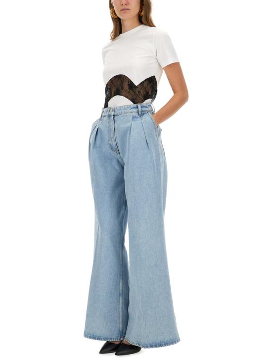 25FW 니나리찌 반팔 티셔츠 25AJTO014CO1104 U1000 WHITE - NINA RICCI