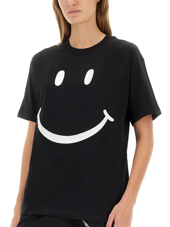 25FW 모스키노 반팔 티셔츠 07125441 1555 BLACK - MOSCHINO